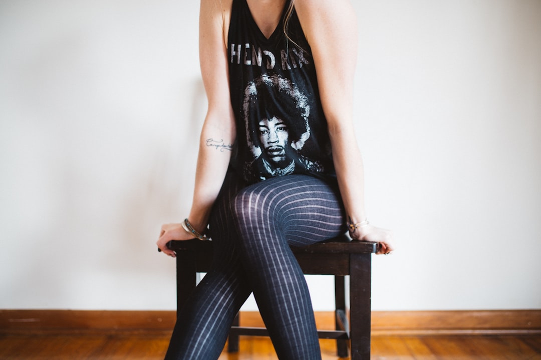 Photo patterned leggings